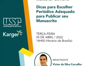 Folder do Webinar Dicas para escolher o periódico adequado para publicar seu manuscrito